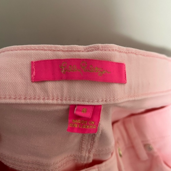 Lilly Pulitzer south ocean high rise pink jeans size 8 - Picture 7 of 9